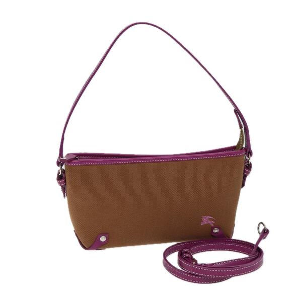 Burberry Blue Label Shoulder Bag Canvas Brown - Picture 1 of 16